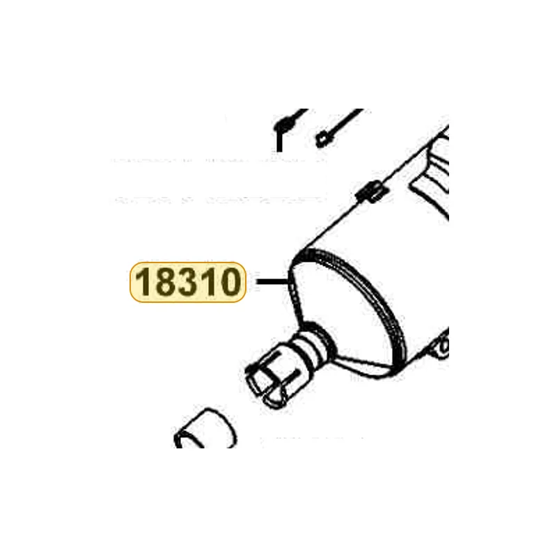 18310-LGF9-M30 MUFFLER COMP EXHAUST — diagram cutout