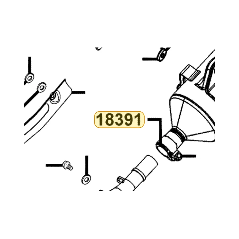 18391-LDH1-E00 GASKET COMP EXH — diagram cutout