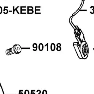 90108-KKC4-900 SCREW SIDE STAND PIVOT — diagram cutout
