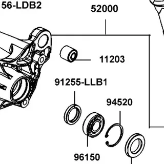 91255-LLB1-900 OIL SEAL 30*40*7 — diagram cutout