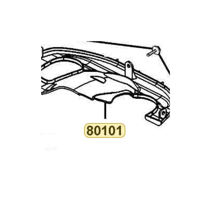 80101-LEA7-E00-N1R FENDER RR INNER (Black) — diagram cutout