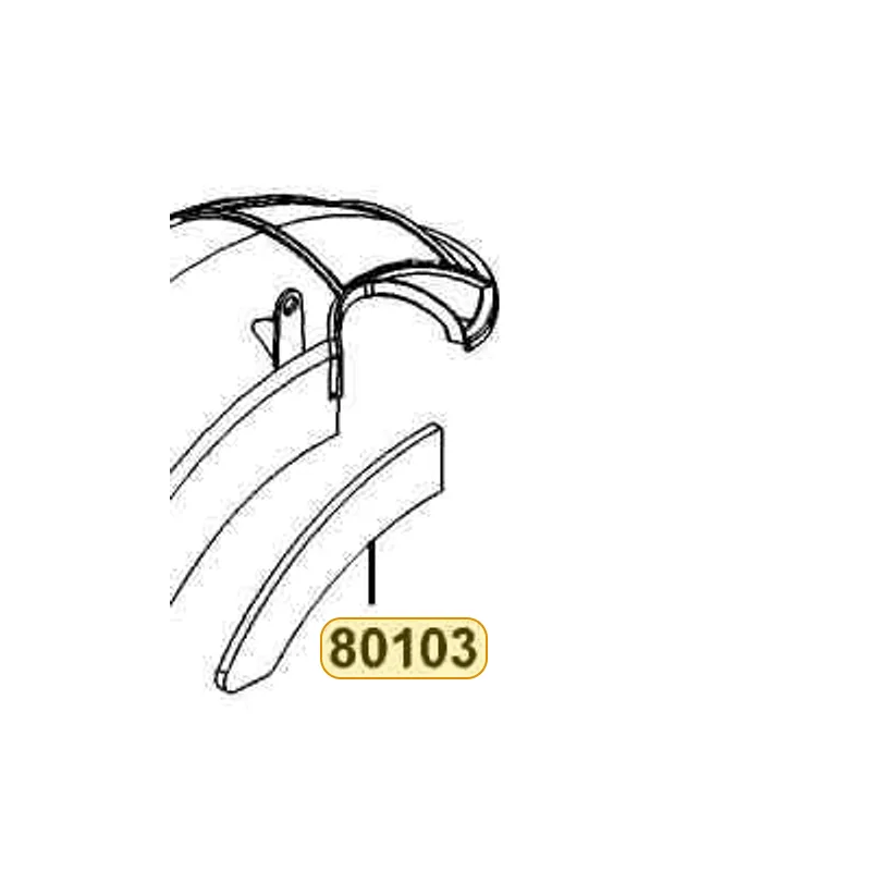 80103-LEA7-E00 SPONGE TAPE FENDER — diagram cutout