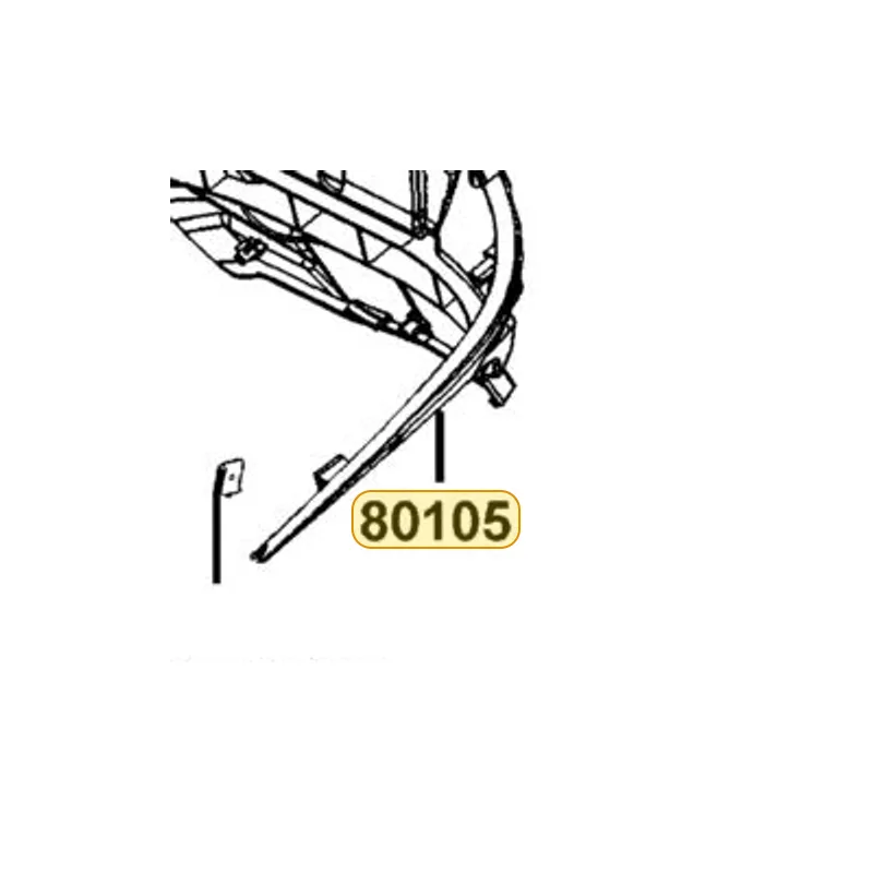 80105-LEA7-M30-N1R FENDER RR (Black) — diagram cutout