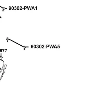 90302-PWA5-900 BOLT-WASH 5*12 — diagram cutout