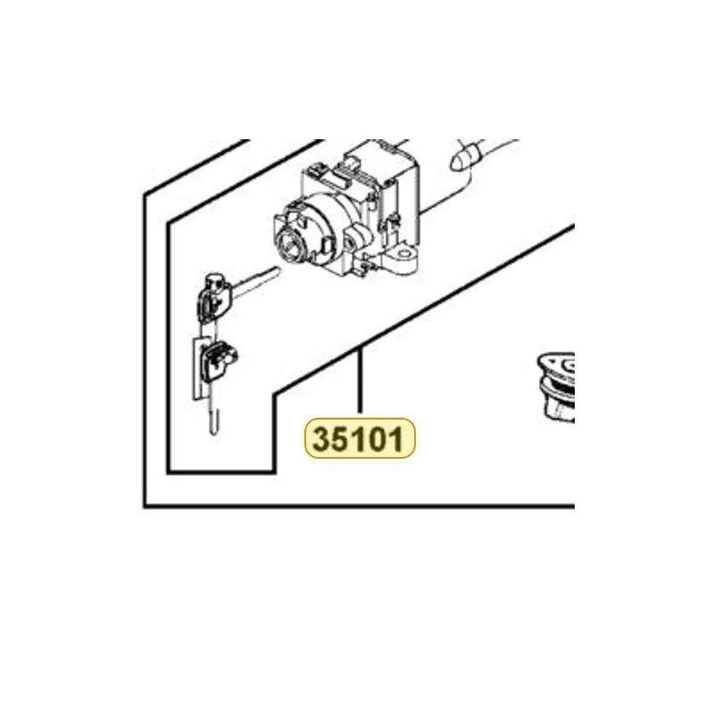 35101-LEA7-335-M1 SW SET COMB & LOCK / D206 — diagram cutout