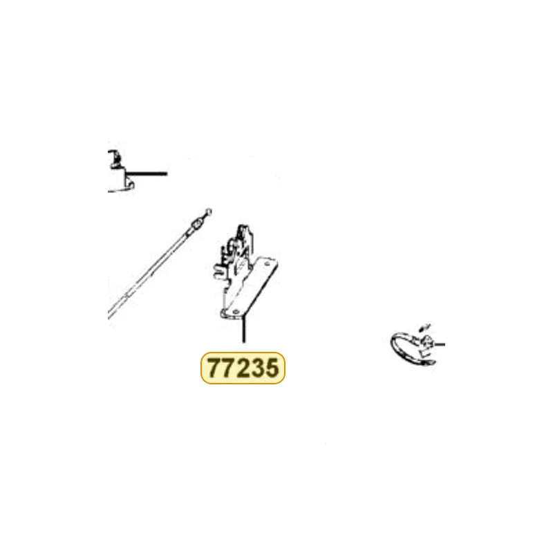 77235-LEA7-E0A SEAT CATCH — diagram cutout