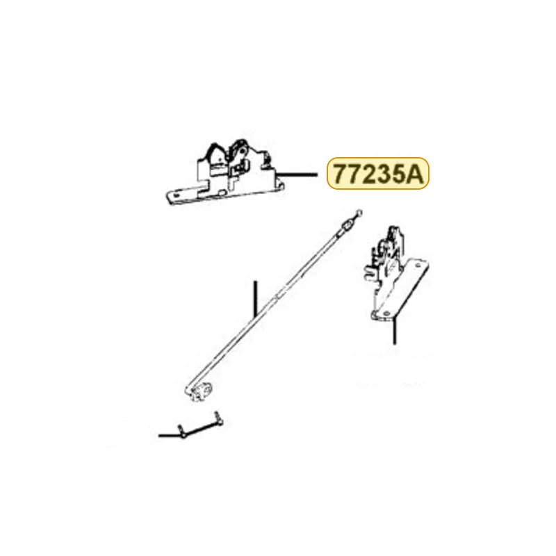 77235-LEA7-E1A SEAT CATCH — diagram cutout