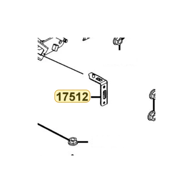 17512-LEA7-E00 STAY L FUEL TANK — diagram cutout