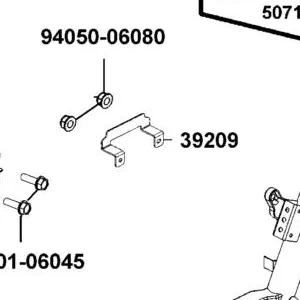 39209-LEA7-E00 STAY ECU — diagram cutout