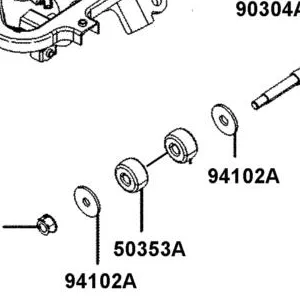50353-LEA7-E00 RUBBER STOPPER — diagram cutout