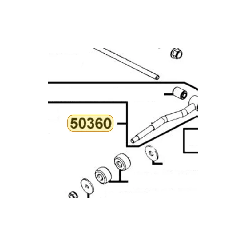 50360-LEA7-E00 TIE ROD ASSY ENG HANGER — diagram cutout