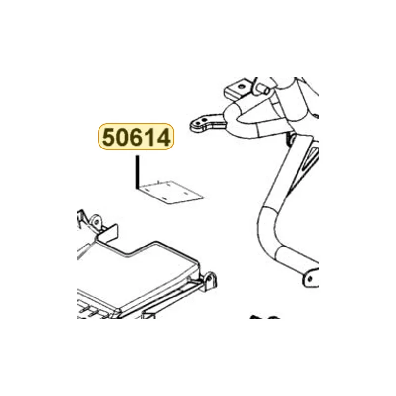 50614-LFA7-E00 PLATE UNDER COVER — diagram cutout