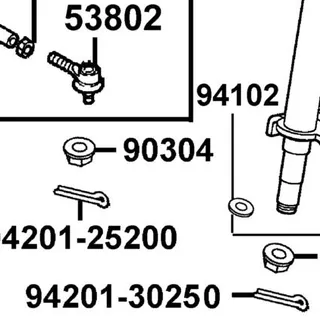 90304-LBD4-900 NUT U FLANGE 10MM — diagram cutout