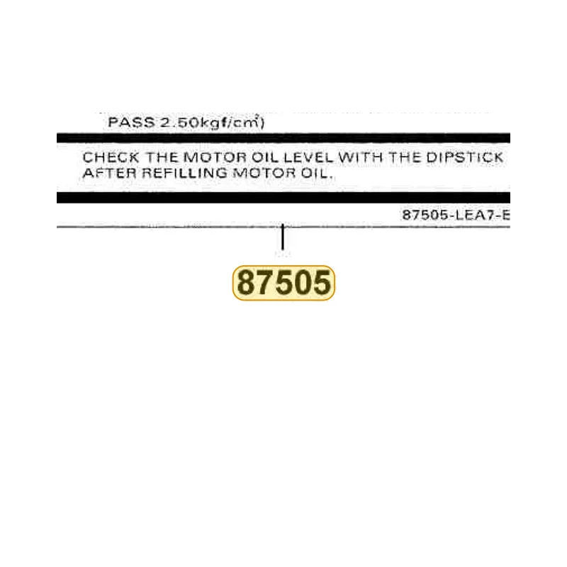 87505-LEA7-E01-T01 LABEL TIRE — diagram cutout