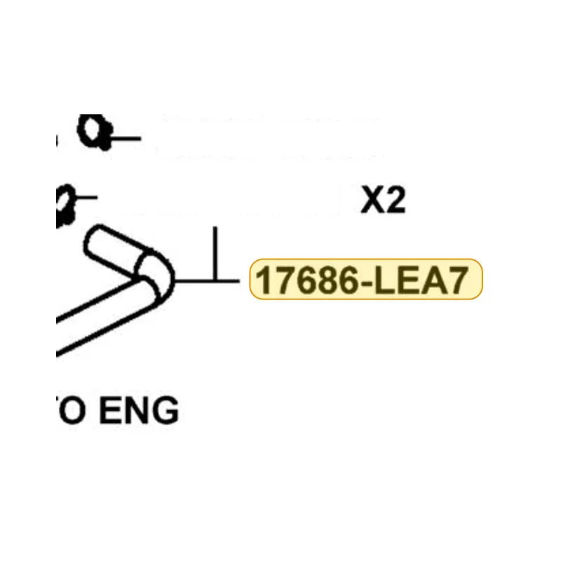 17686-LEA7-M30 TUBE FUEL FILLER/ CANISTER — diagram cutout