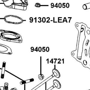 14721-LEA7-E00 VALVE EXHAUST — diagram cutout