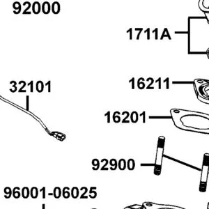 16201-LEA7-E00 GASKET???CARB INSULATOR A — diagram cutout
