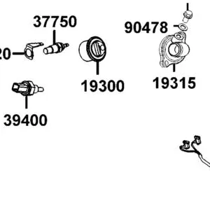 19300-LFA7-E0A THERMOSTAT ASSY. — diagram cutout