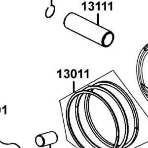13011-LEA7-E00 RING SET PISTON — diagram cutout