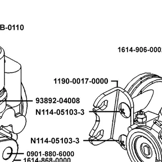 1190-0017-0000 BRACKET/THROTTLE CABLE — diagram cutout
