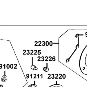 22300-LKG7-E00 PLATE ASSY DRIVE — diagram cutout
