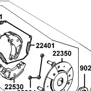 22401-LFG2-E80 SPRING CLUTCH — diagram cutout
