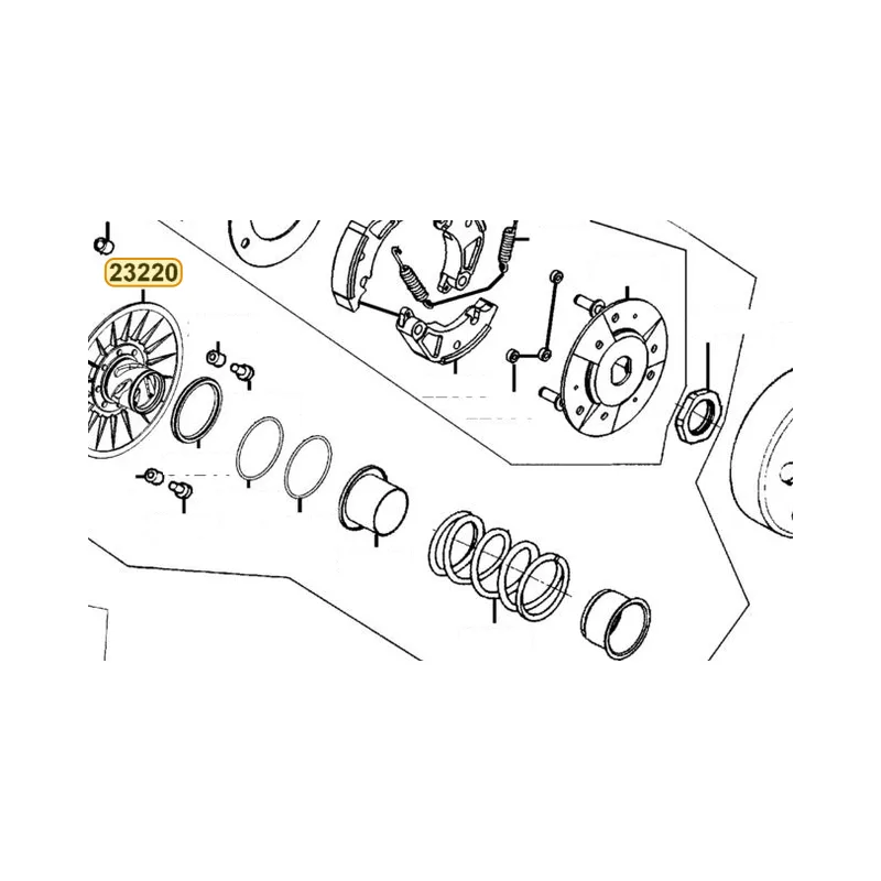 23220-LEA7-E01 FACE COMP MOVIEABLE DRIVE — diagram cutout