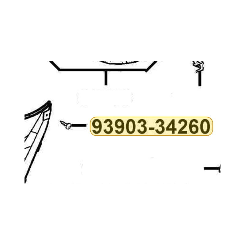 93903-34260 SCREW TAPPING 4*10 — diagram cutout