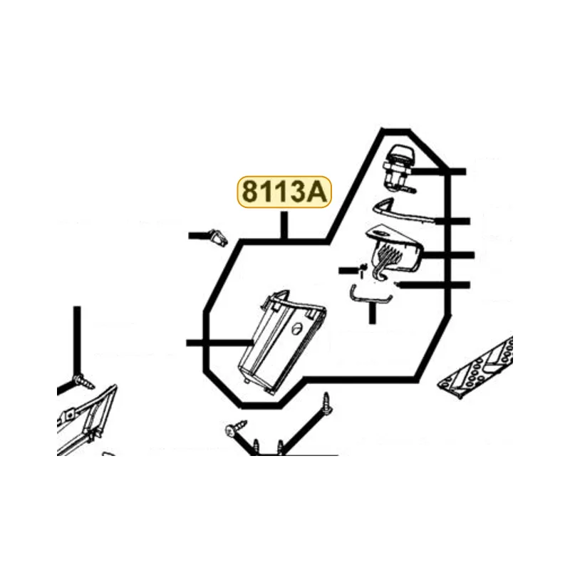 8113A-LEA7-E00-N1R FR INNER BOX ASSY (Black) — diagram cutout