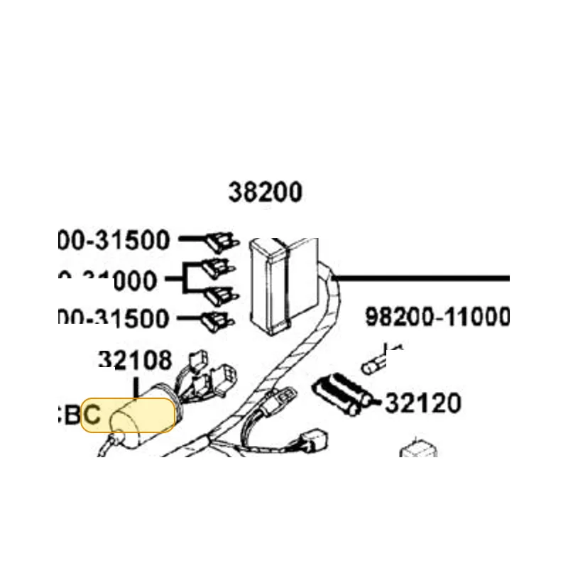 32108-KXCX-E00 COVER COUPLER 6P F — diagram cutout