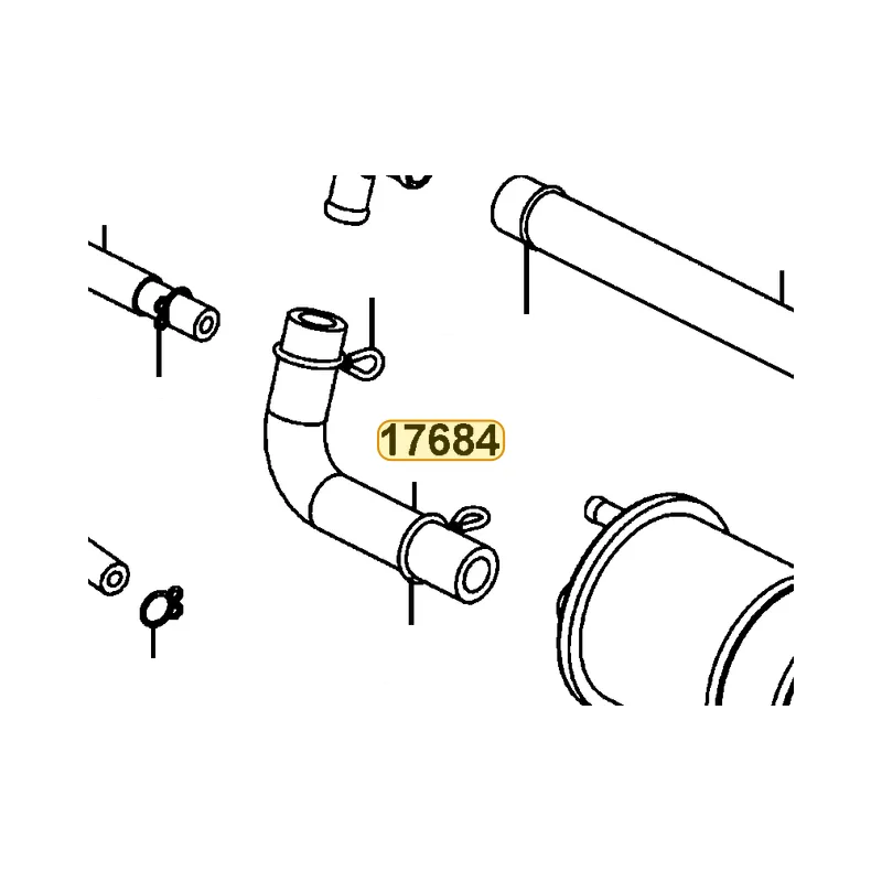 17684-LDH1-M30 TUBE ASSY CANISTER AIR — diagram cutout
