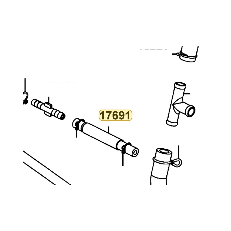 17691-KED9-M31 TUBE FUEL FLOW-ACV — diagram cutout