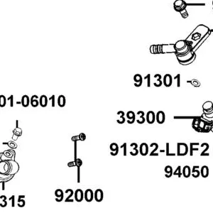 39300-LDF2-M90 INJECTOR UNIT FUEL — diagram cutout