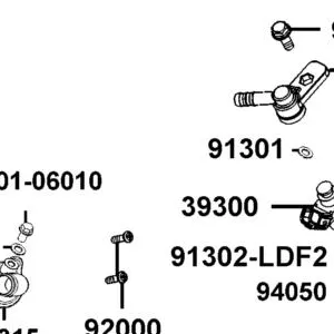 91301-LDF2-M90 O-RING 7.3*2.2 (BLACK) — diagram cutout