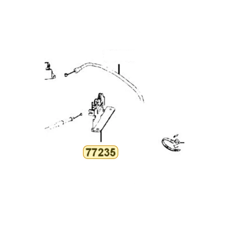 77235-LEA7-E0D SEAT CATCH — diagram cutout