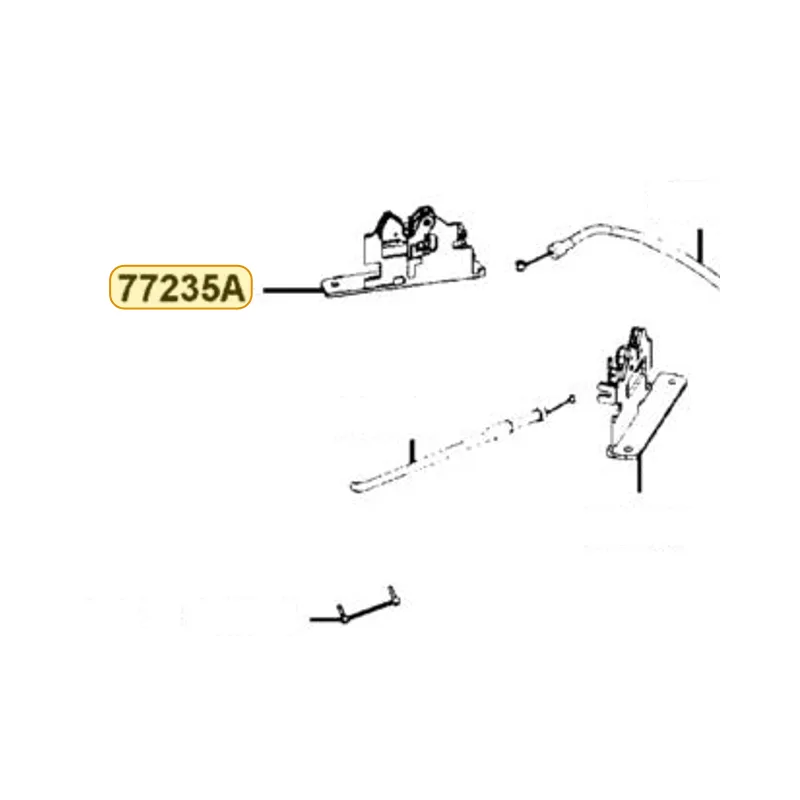77235-LEA7-E0G SEAT CATCH — diagram cutout