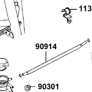 90914-LEA7-E05 TUBE ASSY WATER — diagram cutout