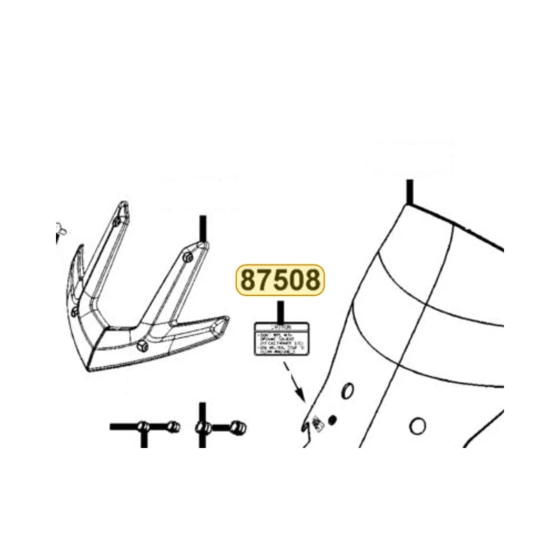 87508-KKC4-MG0-T01 LABEL CLEANLINESS CAUTION — diagram cutout