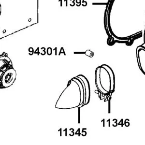 11345-LFB5-900 DUCT L COVER — diagram cutout