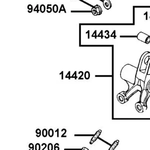 14420-LEB1-900 ARM COMP EXH VALVE ROCKER — diagram cutout
