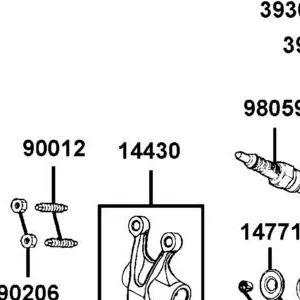 14430-LEB1-900 ARM COMP IN VALVE ROCKER — diagram cutout