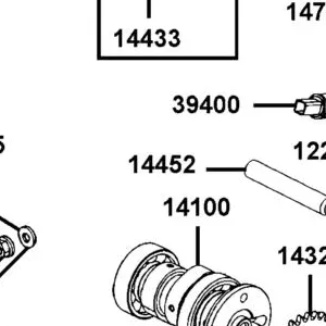14452-LFA7-E00 SHAFT ROCKER ARM — diagram cutout