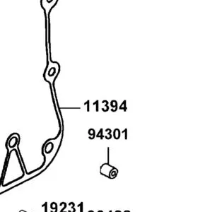 11394-LFA7-E00 GASKET，R. COVER A — diagram cutout