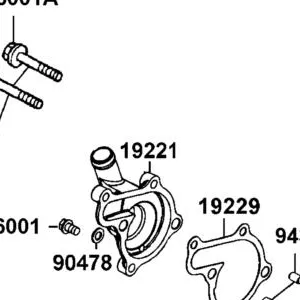 19221-LFA7-E00-NEA COVER WATER PUMP — diagram cutout