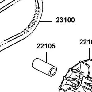 22105-ACH7-600 BOSS DRIVE FACE — diagram cutout