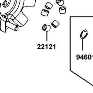 22121-KKE3-305 ROLLER SET WEIGHT (1SET:6PCS) — diagram cutout