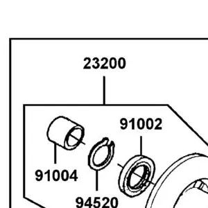 23200-AAG1-900 FACE ASSY DRIVEN — diagram cutout