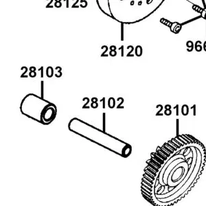 28102-LFA7-E00 SHAFT STARTER REDUCTION GEAR — diagram cutout
