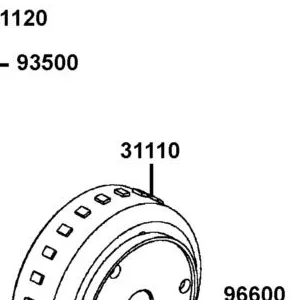 31110-LFA7-E0B FLYWHEEL COMP (D402) — diagram cutout