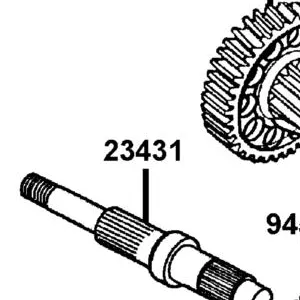 23431-LFA7-E00 SHAFT FINAL — diagram cutout